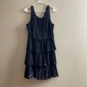 TeezeMe Black Layered Dress